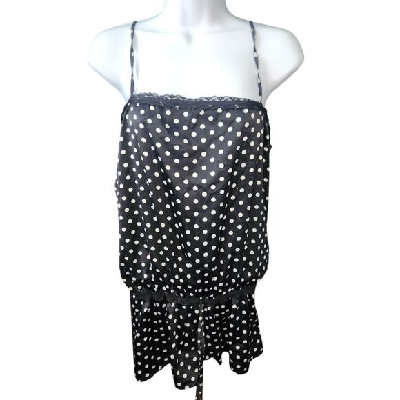Sophie & Me Polka-dot One Piece Silky Pajamas Sz Sm - Picture 1 of 3